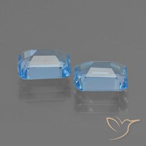 Topaz Gemstones in 9 x 7 mm (calibrated) Size for Sale, Topaz Stones in Sky Blue Color