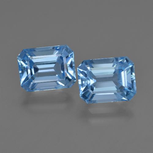 Swiss Blue Topaz Gem - 2.8ct Octagon Facet (ID: 419273)