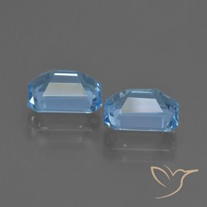 Topaz Gemstones in 9 x 7 mm (calibrated) Size for Sale, Topaz Stones in Swiss Blue Color