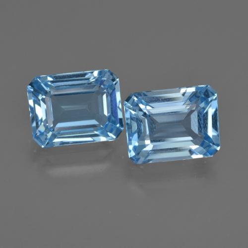 Swiss Blue Topaz Gem - 2.9ct Octagon Facet (ID: 419278)
