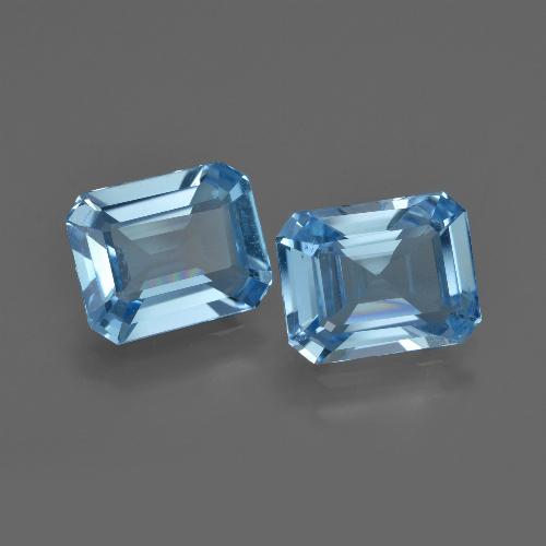 Swiss Blue Topaz Gem - 2.1ct Octagon Facet (ID: 419280)