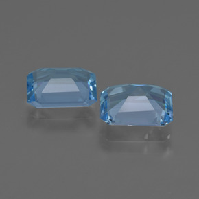 Topaz Gemstones in 8.6 x 7 mm Size for Sale, Topaz Stones in Swiss Blue Color