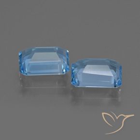 Topaz Gemstones in 9 x 7 mm (calibrated) Size for Sale, Topaz Stones in Swiss Blue Color