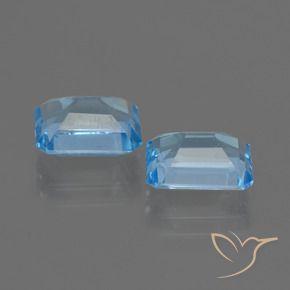 Topaz Gemstones in 9 x 7 mm (calibrated) Size for Sale, Topaz Stones in Sky Blue Color