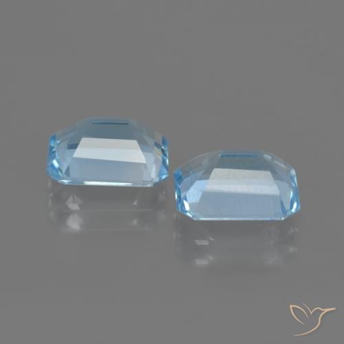 Topaz Gemstones in 9 x 7 mm (calibrated) Size for Sale, Topaz Stones in Sky Blue Color