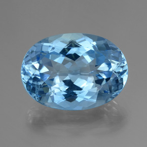 29.9ct Oval Facet Swiss Blue Topaz for sale thumb image of 29.9ct Oval Facet Swiss Blue Topaz (ID: 419645)