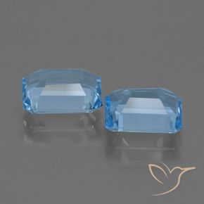 Topaz Gemstones in 8.6 x 6.5 mm Size for Sale, Topaz Stones in Swiss Blue Color