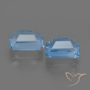 Topaz Gemstones in 8.7 x 6.6 mm Size for Sale, Topaz Stones in Sky Blue Color