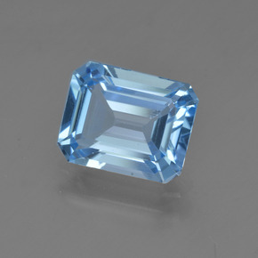 Blau Topas Edelstein - 2.7ct Oktagon facettiert (ID: 419798)