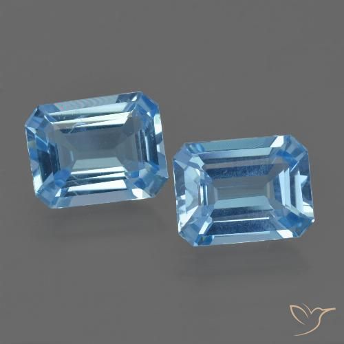 Sky Blue Topaz Gem - 2.4ct Octagon Facet (ID: 419806)