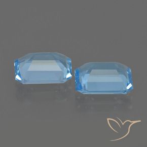 Topaz Gemstones in 9 x 7 mm (calibrated) Size for Sale, Topaz Stones in Sky Blue Color