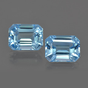 Blue Topaz Gem - 2.9ct Octagon Facet (ID: 419807)