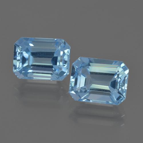Baby Blue Topazio Gem - 2.9ct Sfaccettatura ottagonale (ID: 419808)