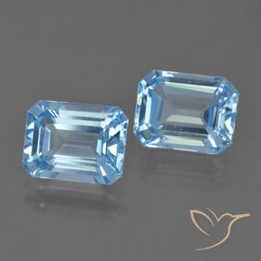 4.88 ctw Blue Topaz Stones, Natural Topaz in Octagon Facet Shape for Sale