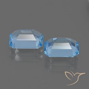 Topaz Gemstones in 8.7 x 6.7 mm Size for Sale, Topaz Stones in Sky Blue Color