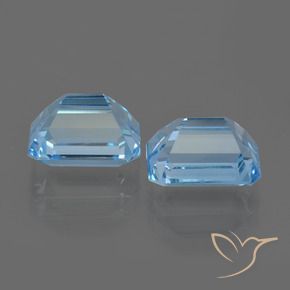 Topaz Gemstones in 9 x 7 mm (calibrated) Size for Sale, Topaz Stones in Swiss Blue Color
