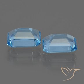 Topaz Gemstones in 9 x 7 mm (calibrated) Size for Sale, Topaz Stones in Sky Blue Color