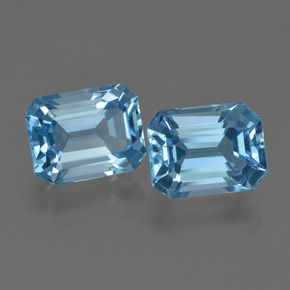 Swiss Blue Topaz Gem - 2.8ct Octagon Facet (ID: 419837)
