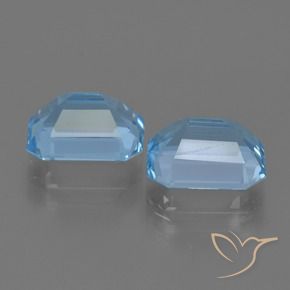 Topaz Gemstones in 9 x 7 mm (calibrated) Size for Sale, Topaz Stones in Sky Blue Color