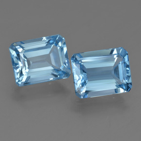 Свисс-Блю Топаз Камень - 2.9ct Фасетный Октагон (ID: 419846)