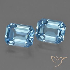 5.75 ctw Blue Topaz Stones, Natural Topaz in Octagon Facet Shape for Sale