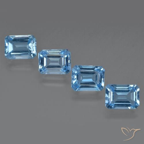 Swiss Blue Topaz Gem - 1.8ct Octagon Facet (ID: 420054)