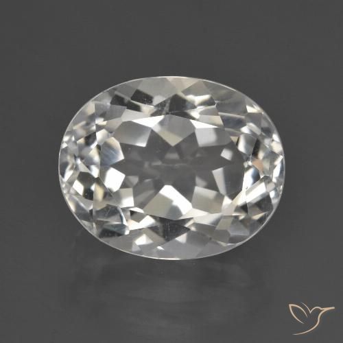 4.87ct Natural Warm White Topaz, Oval, VS