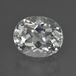 Warm White Топаз Камень - 5.3ct Фасетный Овал (ID: 422009)