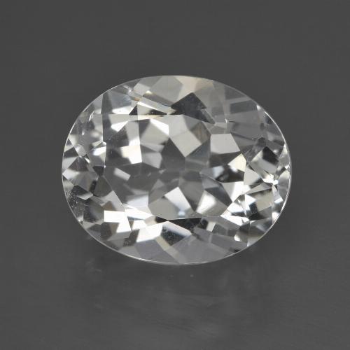 Warm White Topaz Gem - 4.9ct Oval Facet (ID: 422021)