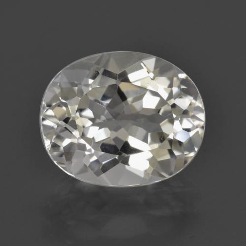 Warm White Топаз Камень - 5.7ct Фасетный Овал (ID: 422046)
