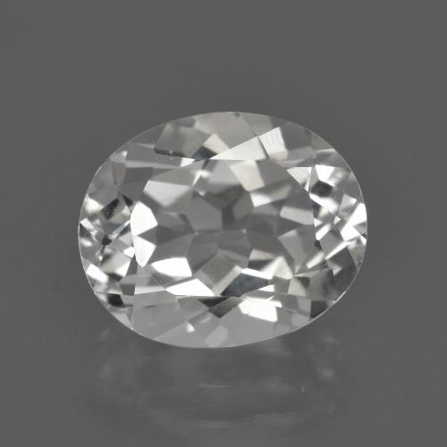 Warm White Topaz Gem - 4.9ct Oval Facet (ID: 422061)