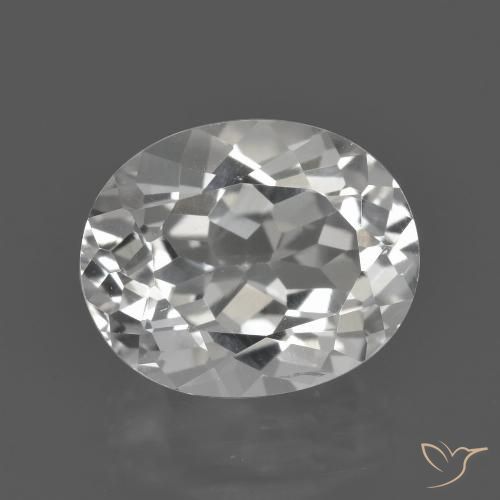 4.93ct Natural Warm White Topaz, Oval, VVS