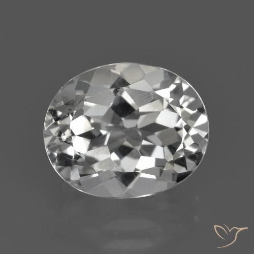 4.86ct Natural Warm White Topaz, Oval, VS