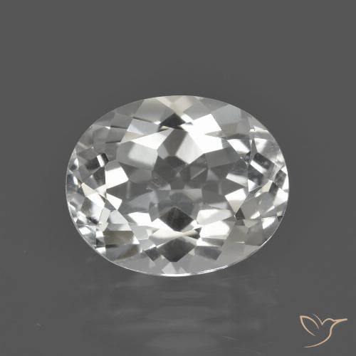 4.79ct Natural Warm White Topaz, Oval, VS