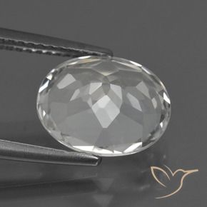 Topaz Gemstone in 11 x 9 mm (calibrated) Size for Sale, Topaz Stone in Warm White Color