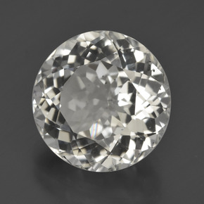 7.49 ct White Topaz Stone, Natural Topaz in Round Facet Shape for Sale