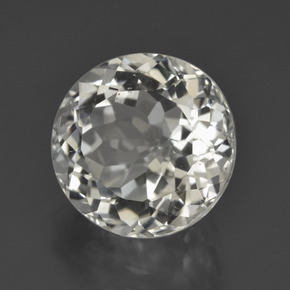 6.50 ct White Topaz Stone, Natural Topaz in Round Facet Shape for Sale