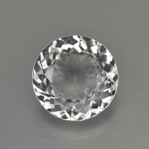 Warm White Topaz Gem - 5.3ct Round Facet (ID: 422544)