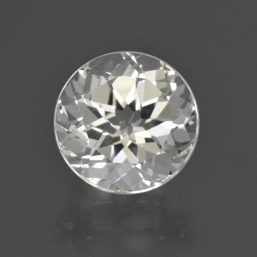 Warm White Topaz Gem - 4.9ct Round Facet (ID: 422549)