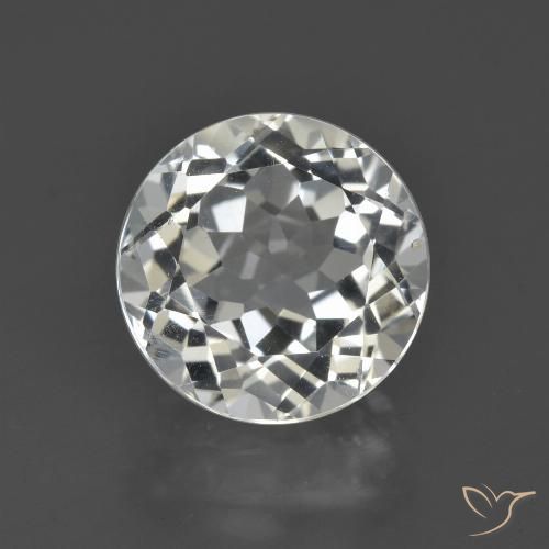 4.81ct Natural Warm White Topaz, Round, VS