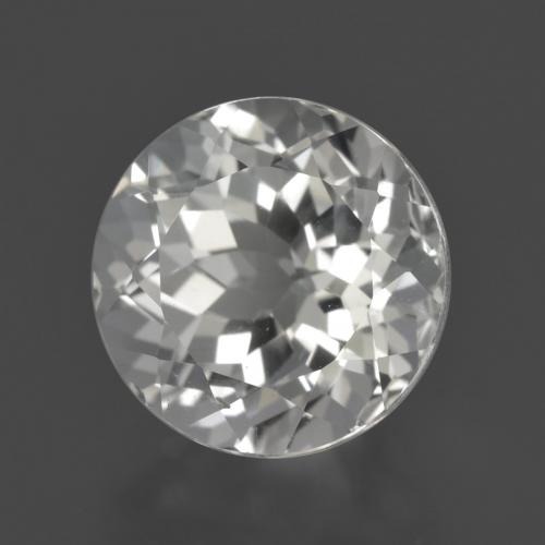 5.82 ct White Topaz Stone, Natural Topaz in Round Facet Shape for Sale