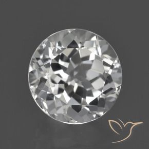 4.82 ct White Topaz Stone, Natural Topaz in Round Facet Shape for Sale