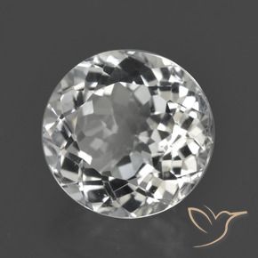 4.81 ct White Topaz Stone, Natural Topaz in Round Facet Shape for Sale