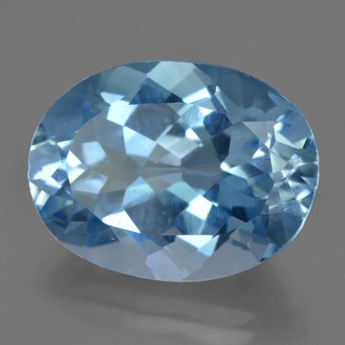 23.50 Carat 2 Pcs Blue Topaz Oval Cut Lot Loose Gemstone 15 X 20 MM H-135 
