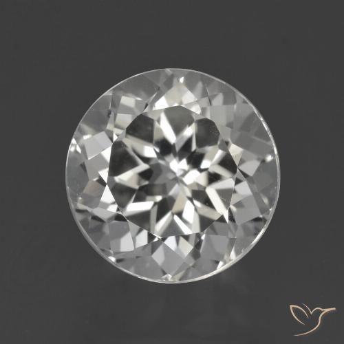 4.34ct Natural Clear White Topaz, Round, VVS