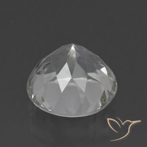 Topaz Gemstone in 9.5 mm (calibrated) Size for Sale, Topaz Stone in Clear White Color