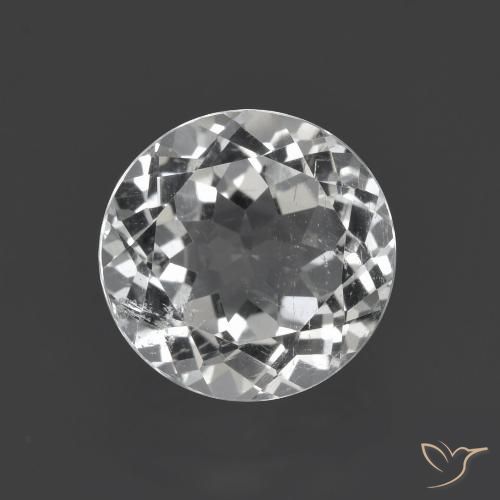 3.87ct Natural Clear White Topaz, Round, VS
