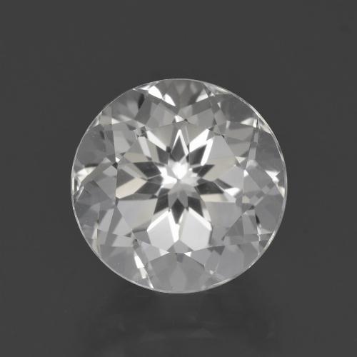 Clear White Topaz Gem - 4.8ct Round Facet (ID: 422879)