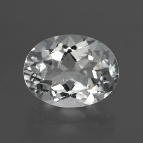 Warm White Топаз Камень - 5.8ct Фасетный Овал (ID: 425555)
