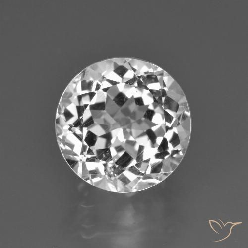 4.21ct Natural Warm White Topaz, Round, VS